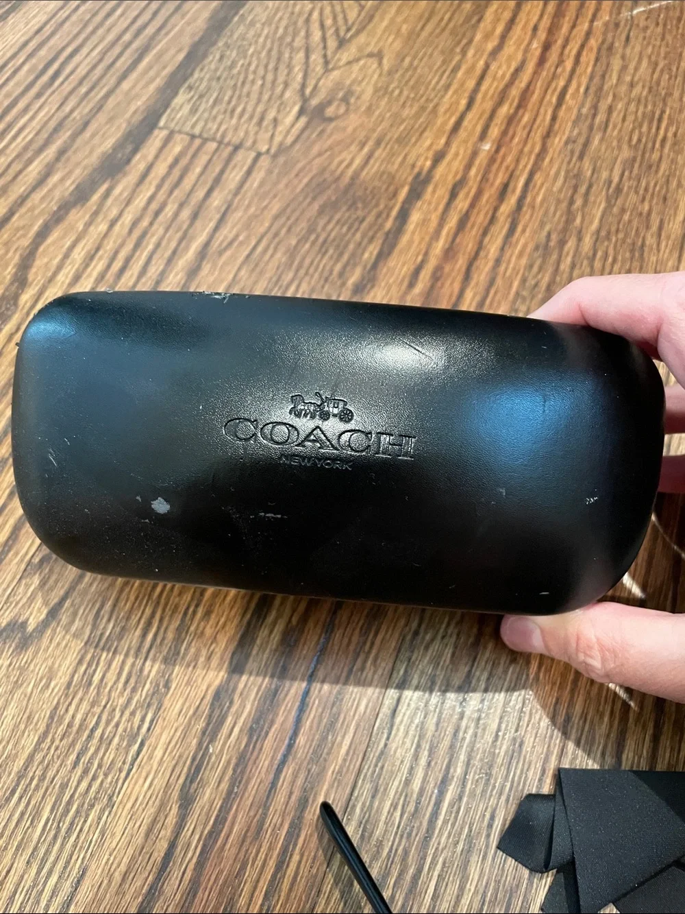 Coach Black Gloss Oversized Cat-Eye Sunglasses